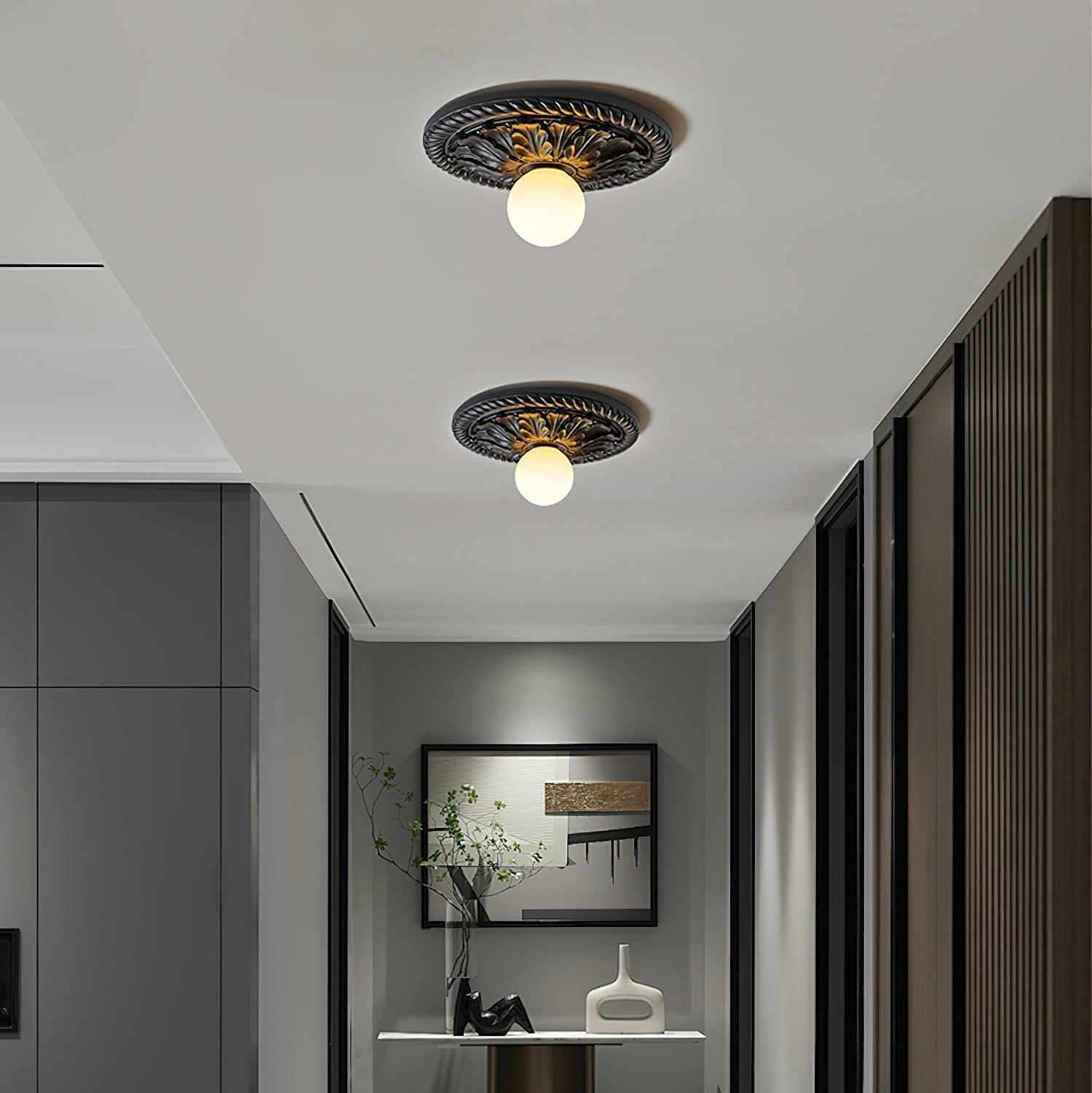 Cyrus Vintage Ceiling Light Farmhouse
