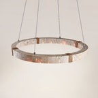 Lumae Ring Travertine Pendant Light