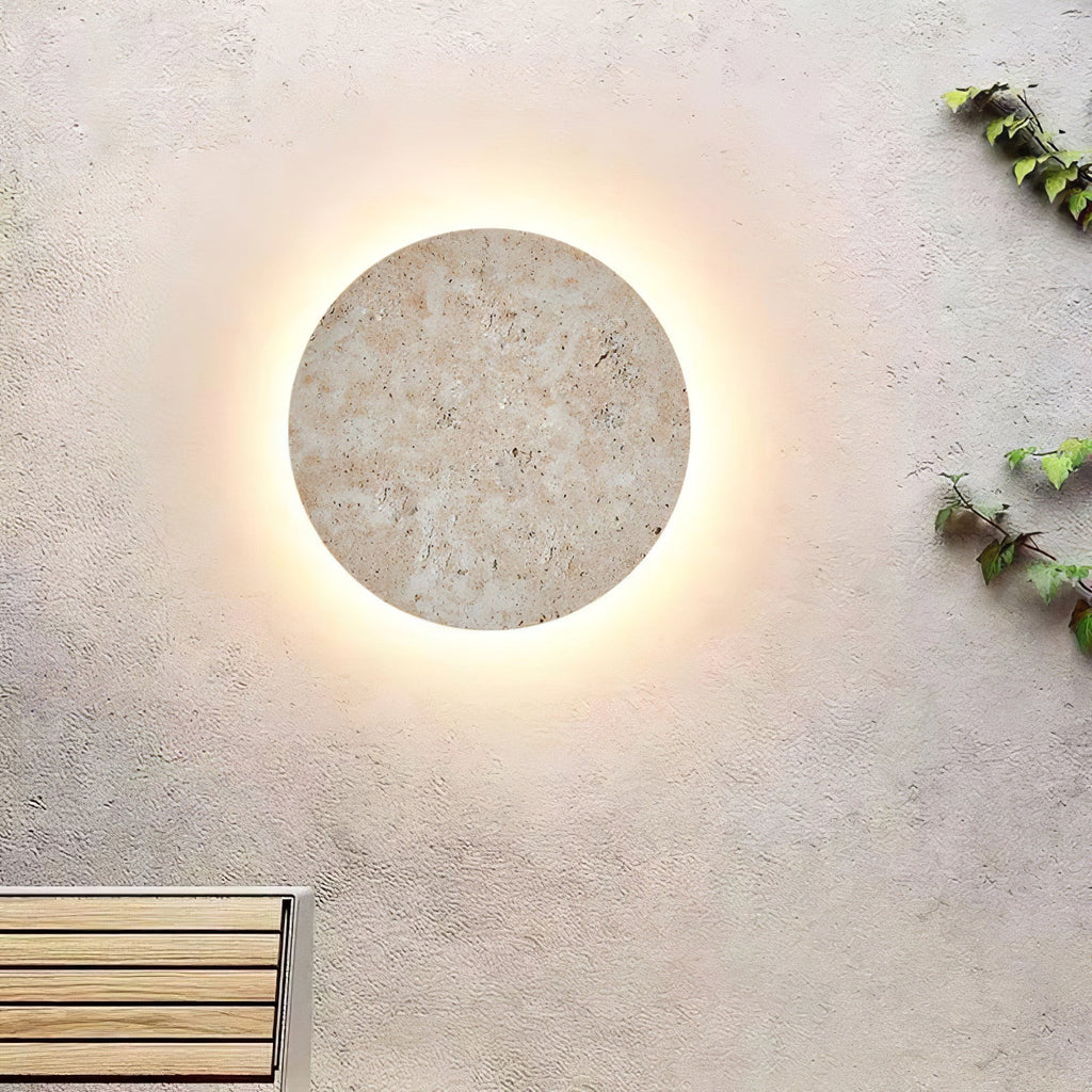 Aurzoren Minimalist Travertine Wall Light
