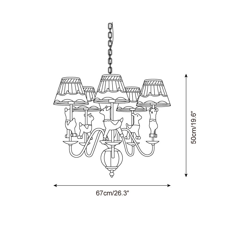 Delfio Carousel Chandelier
