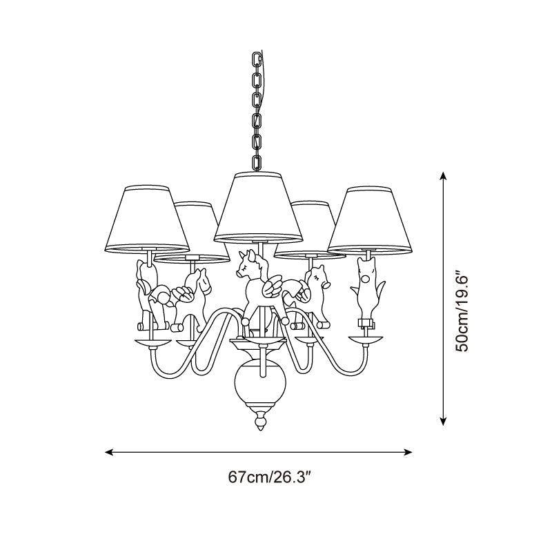 Delfio Carousel Chandelier