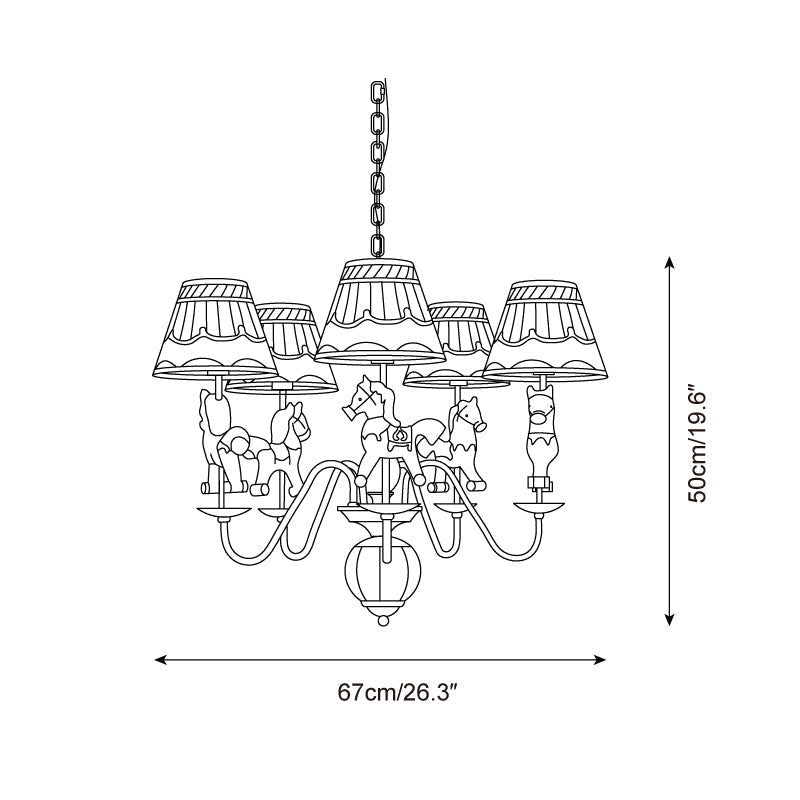Delfio Carousel Chandelier