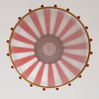 Red and white stripes Glass Pendant Lamp