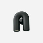 Arisha Wall Lamp U-shaped Design LED Metal, Black/Blue/Gray/Red, Bedroom