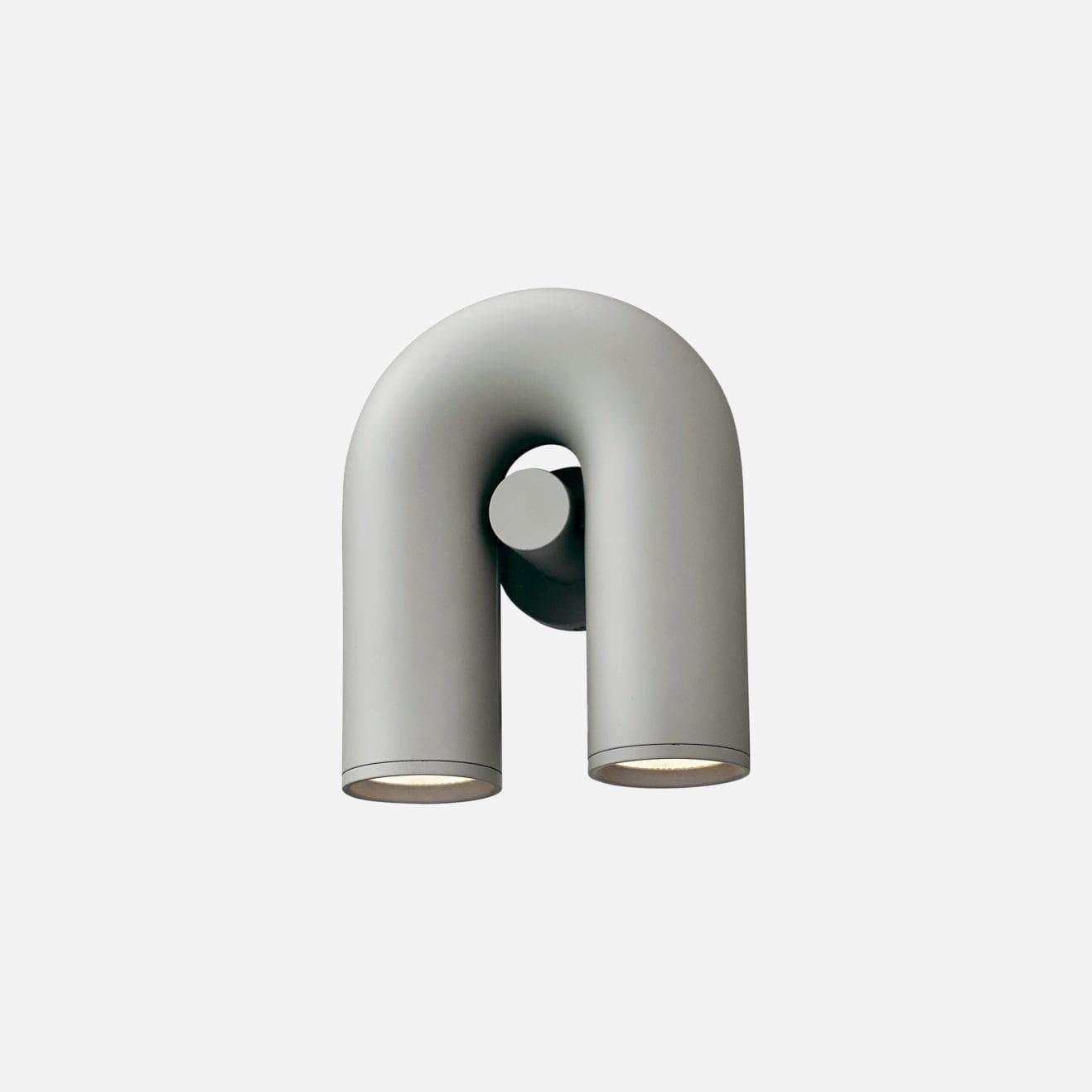 Arisha Wall Lamp U-shaped Design LED Metal, Black/Blue/Gray/Red, Bedroom