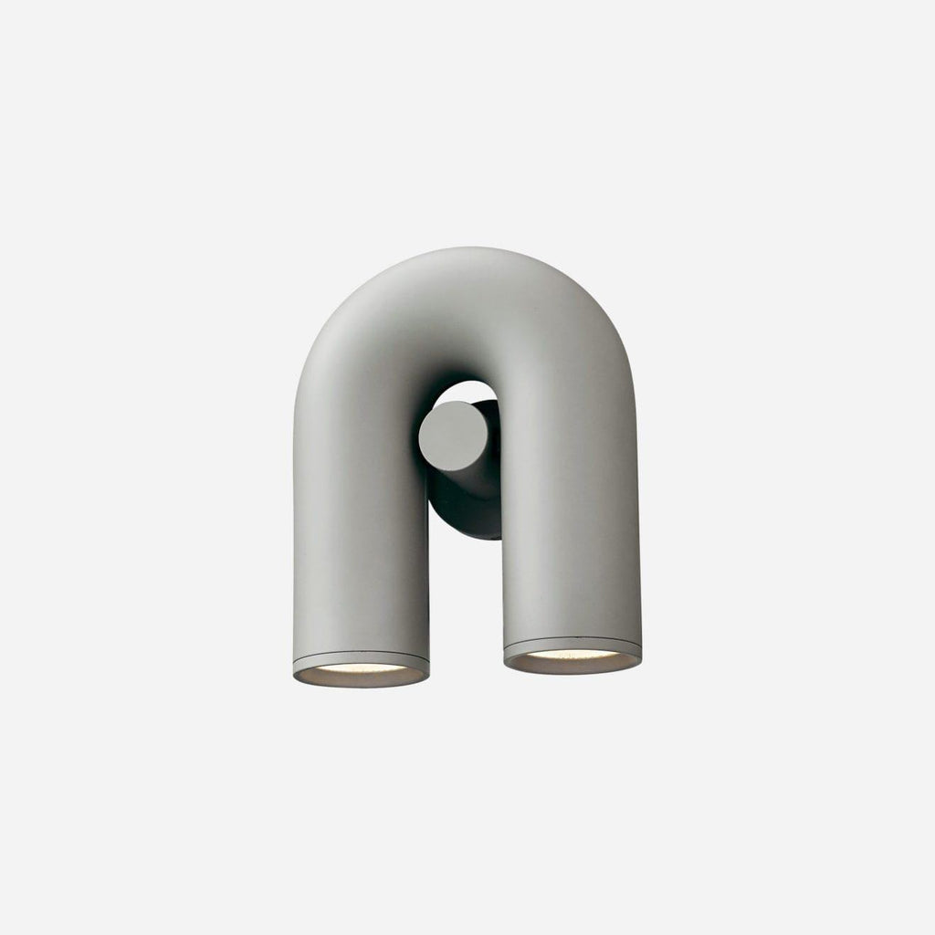 Arisha Wall Lamp U-shaped Design LED Metal, Black/Blue/Gray/Red, Bedroom