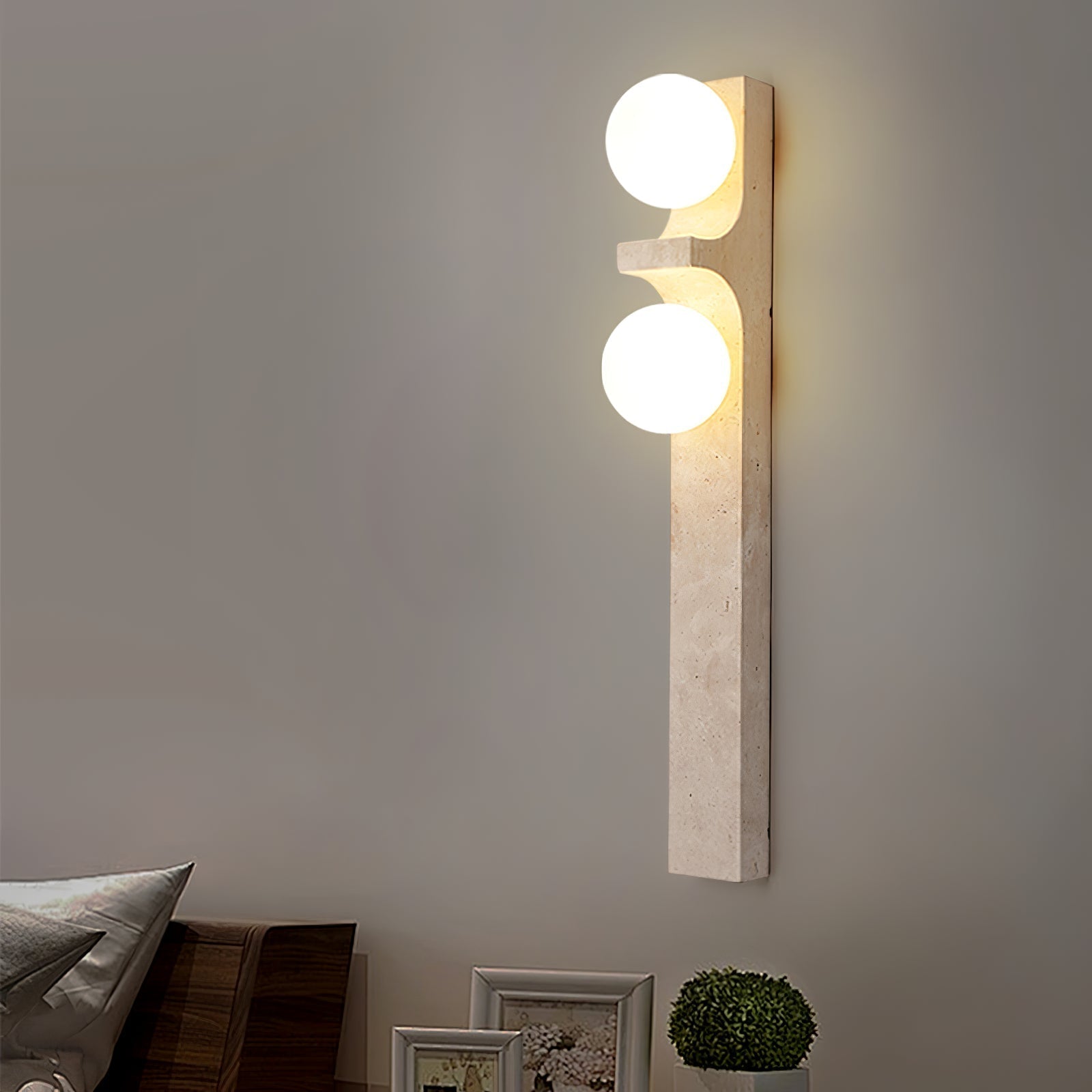 Umiren  Travertine Wall Light