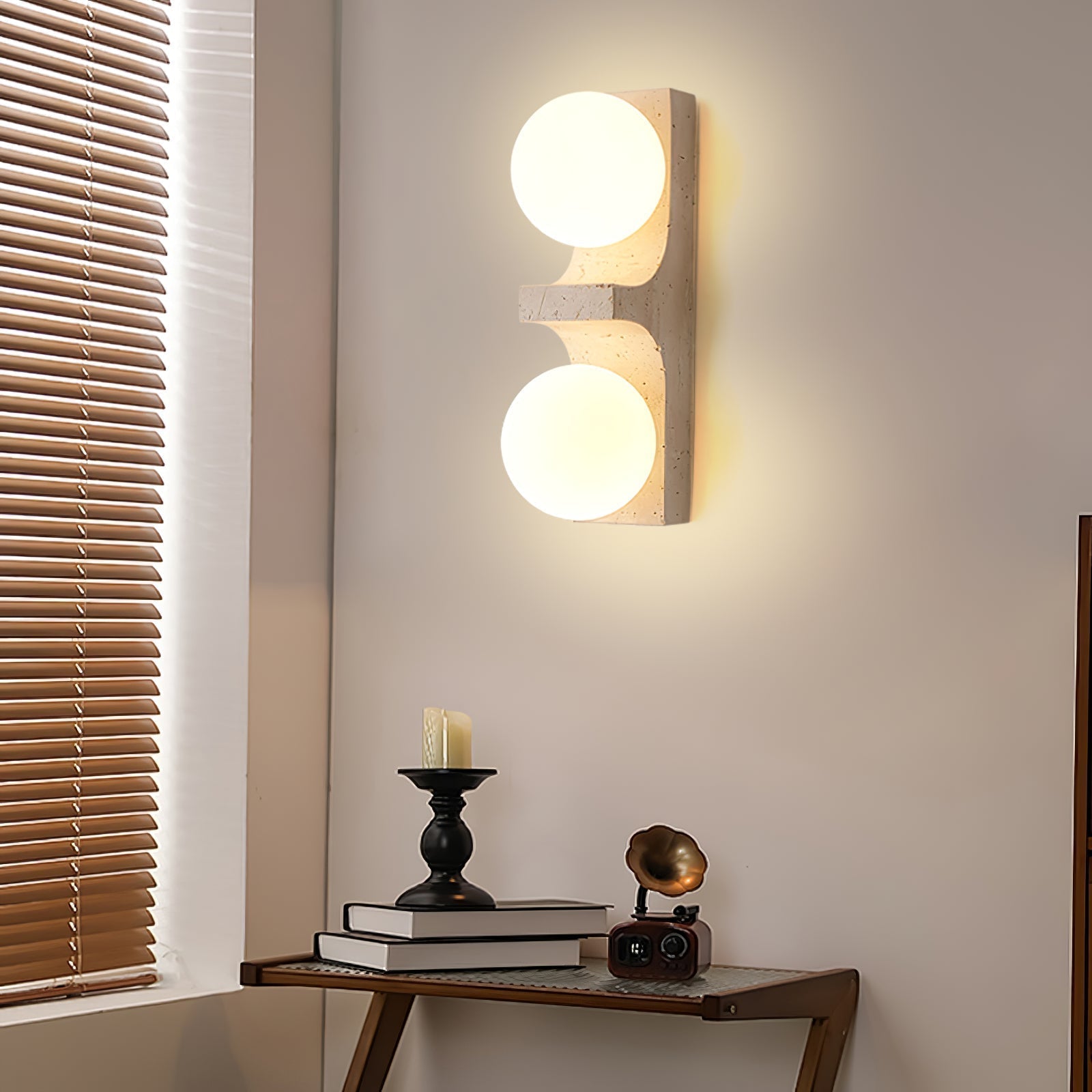 Umiren  Travertine Wall Light