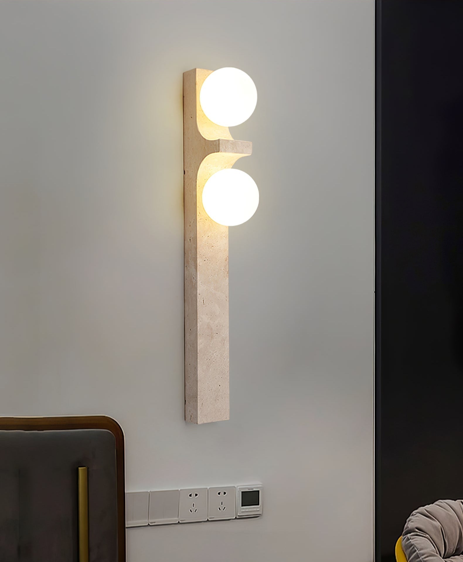 Umiren  Travertine Wall Light