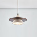Ritta Pendant Light Wooen Disc Travertine