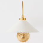Helena Vintage Indoor Wall Lamp Brass