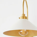 Helena Vintage Indoor Wall Lamp Brass