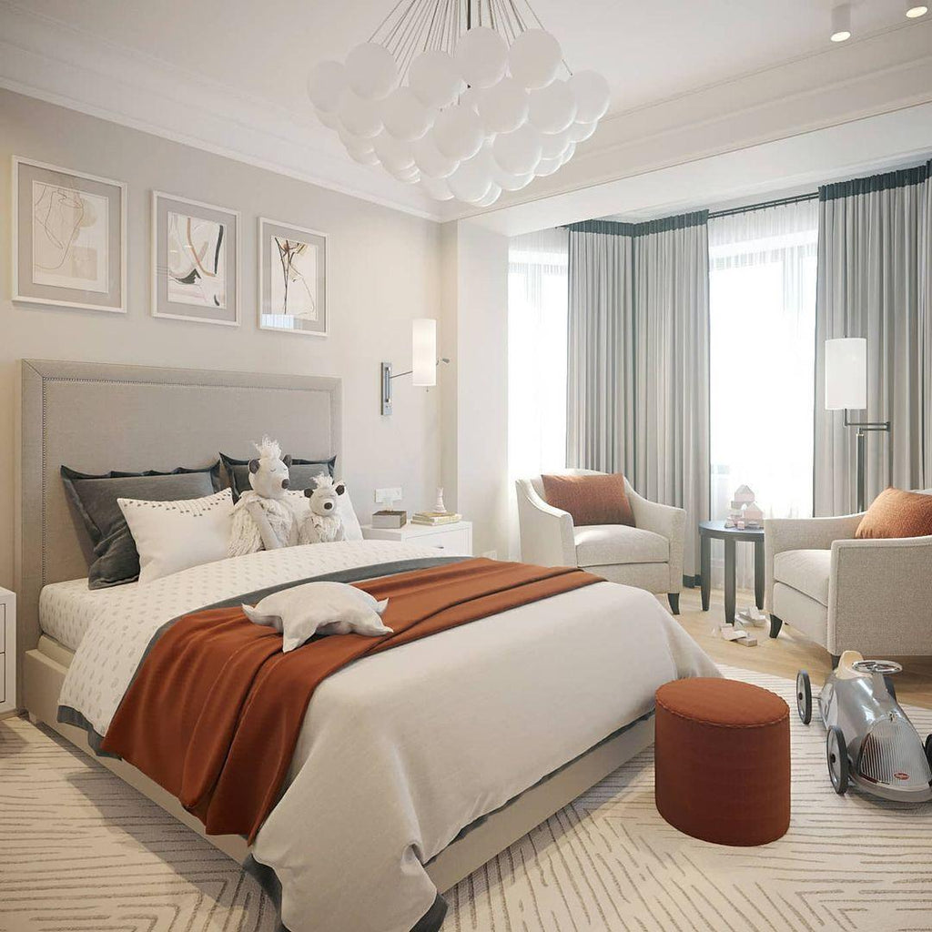 Fayne Glass Globe Pendant Light Bubble