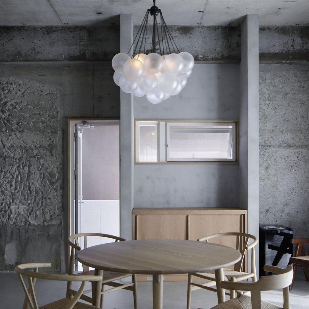 Fayne Glass Globe Pendant Light Bubble