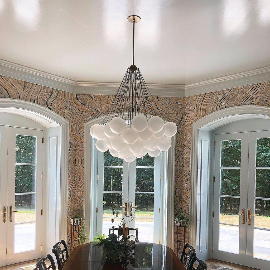 Fayne Glass Globe Pendant Light Bubble