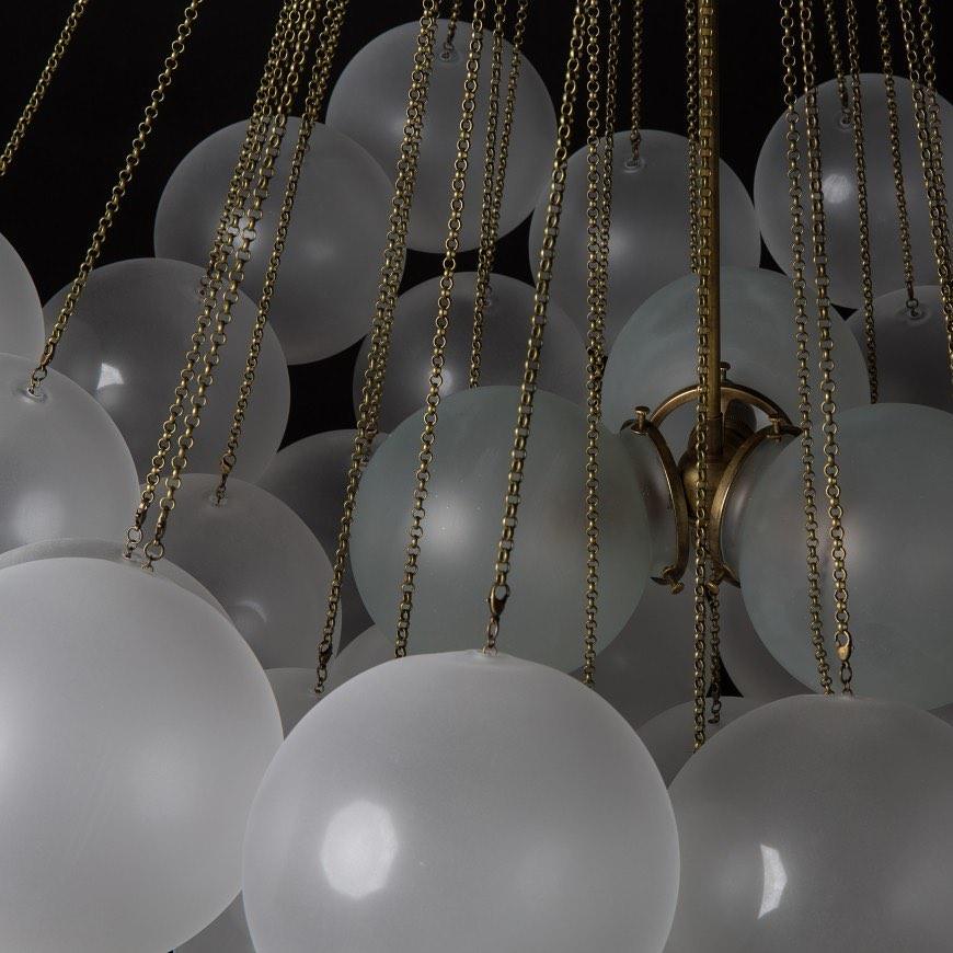 Fayne Glass Globe Pendant Light Bubble