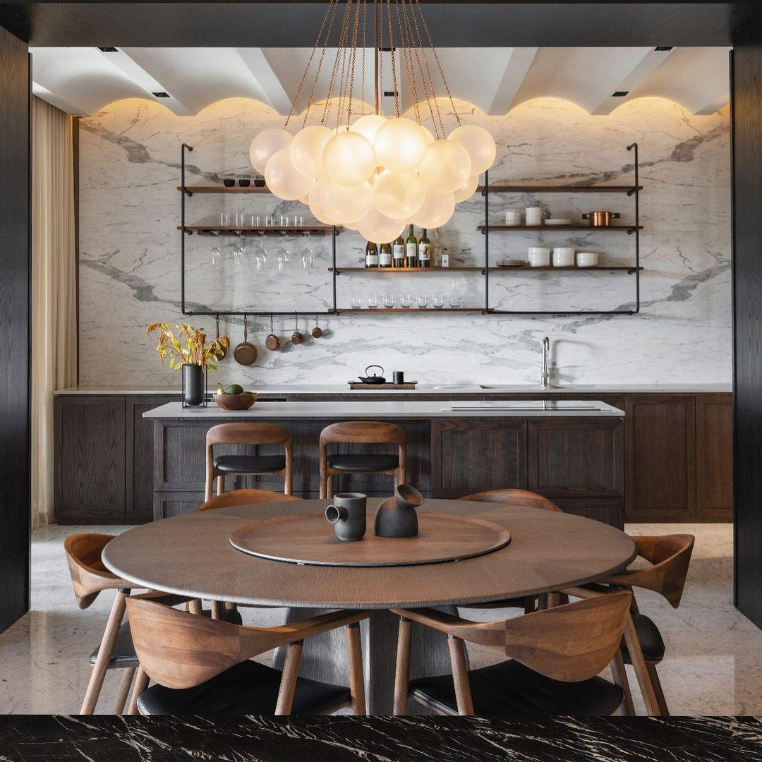 Fayne Glass Globe Pendant Light Bubble