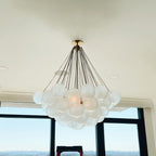 Fayne Glass Globe Pendant Light Bubble