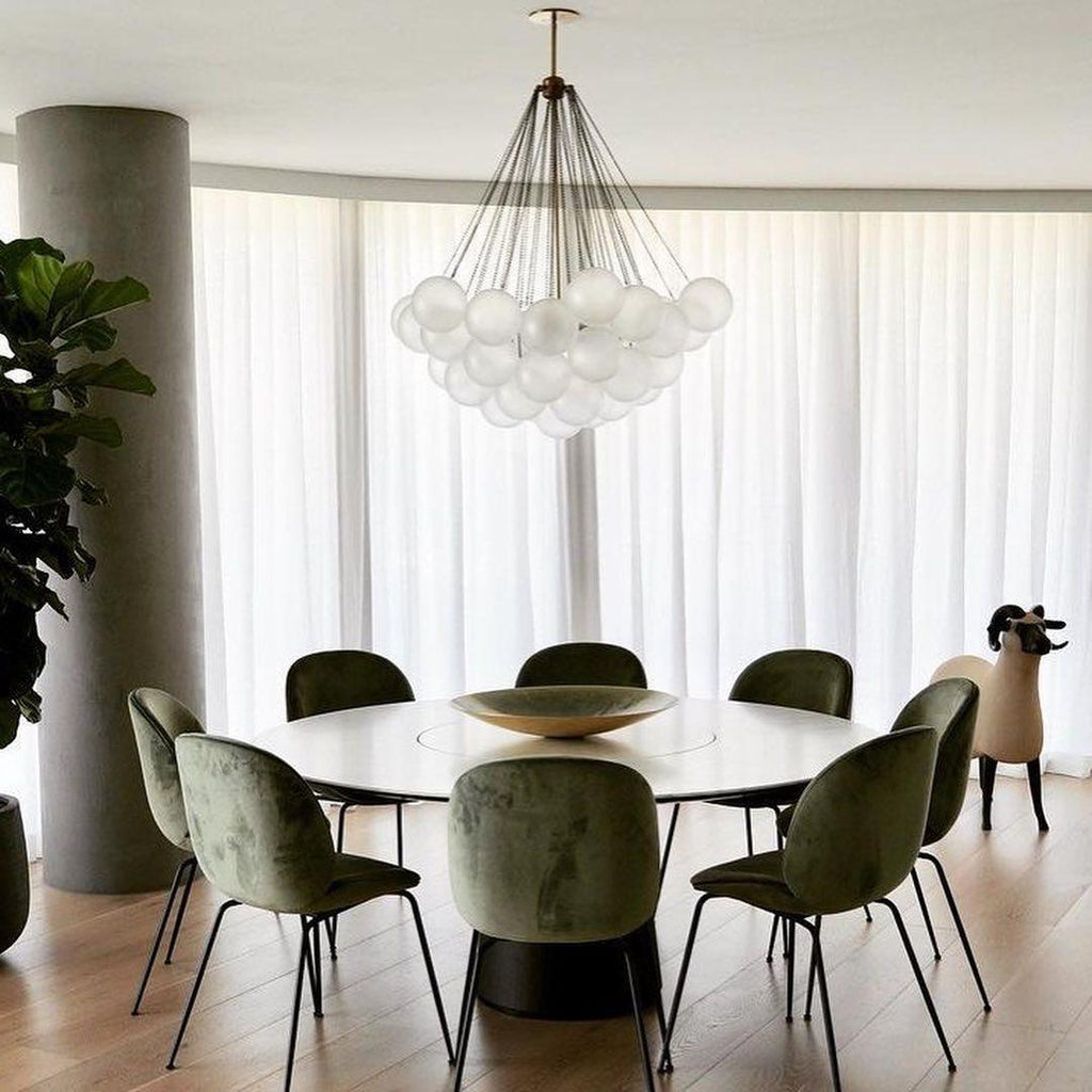 Fayne Glass Globe Pendant Light Bubble