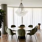 Fayne Glass Globe Pendant Light Bubble