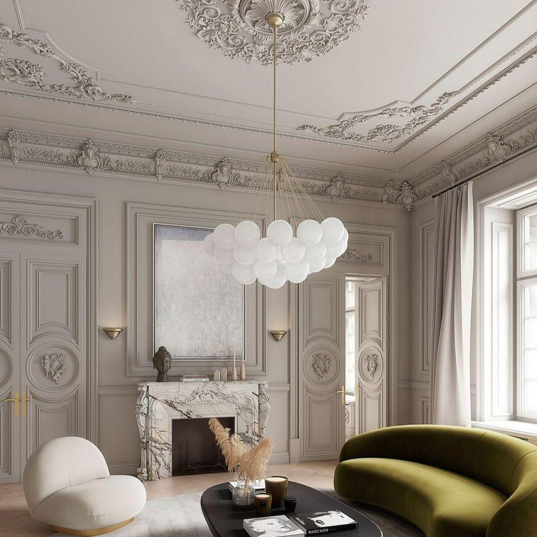 Fayne Glass Globe Pendant Light Bubble