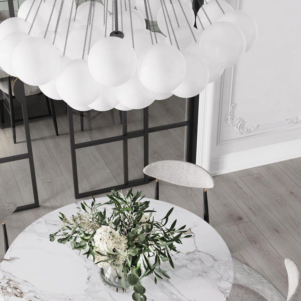 Fayne Glass Globe Pendant Light Bubble