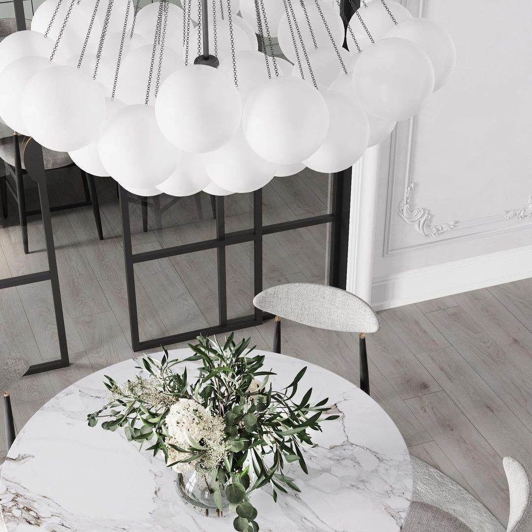Fayne Glass Globe Pendant Light Bubble