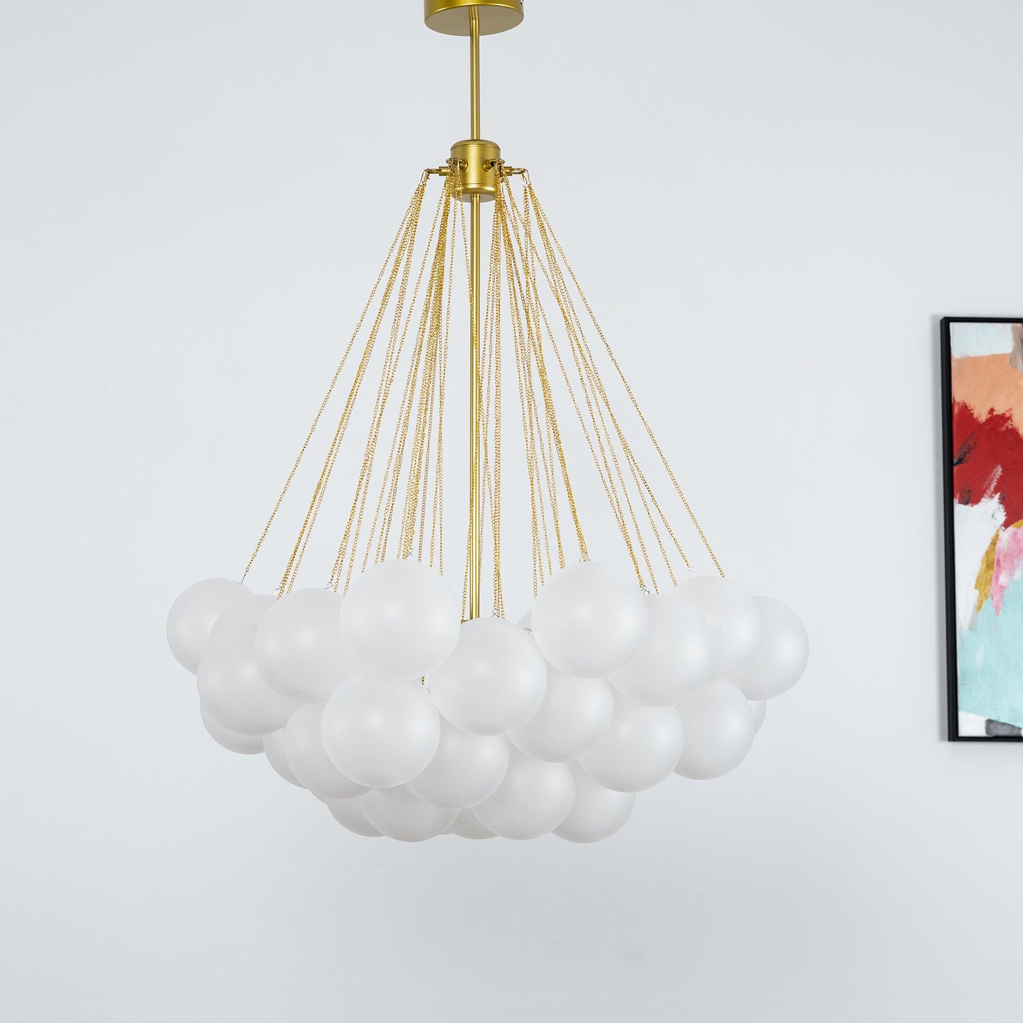 Fayne Glass Globe Pendant Light Bubble