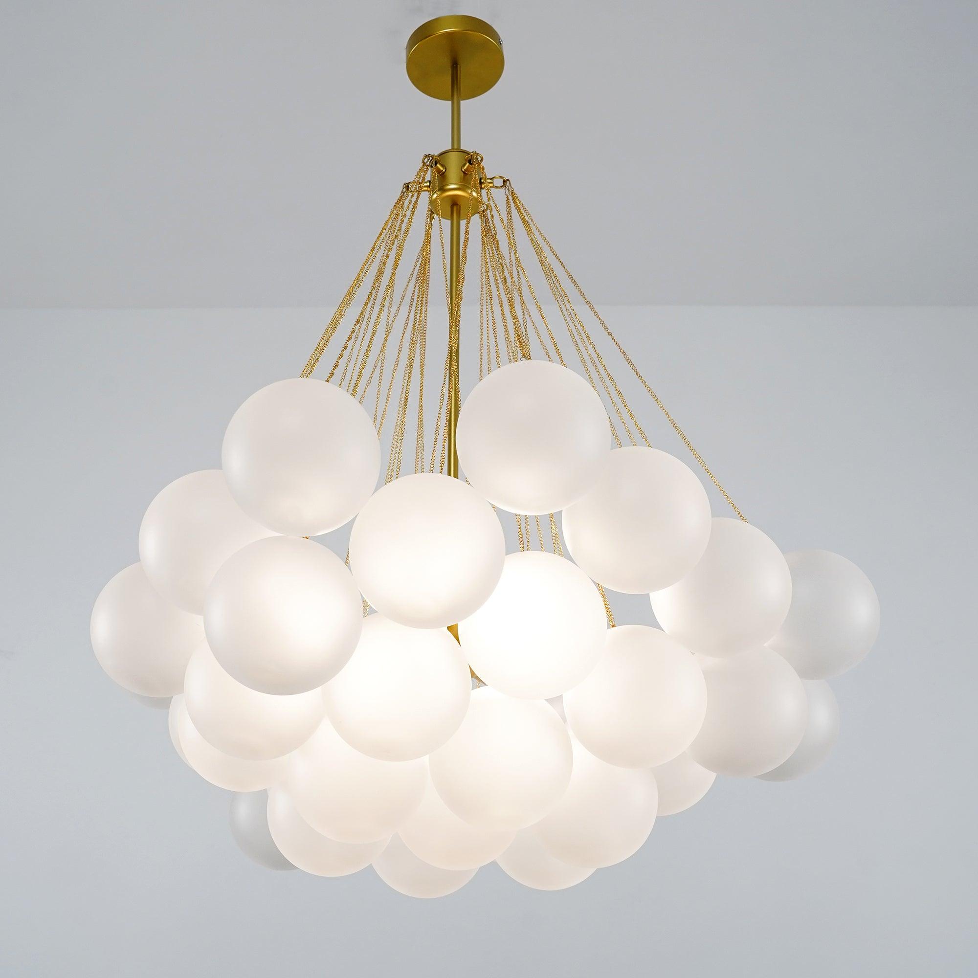 Fayne Glass Globe Pendant Light Bubble
