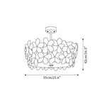 Fionel Glass Semi-Flush Mount Light