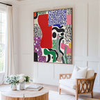 Mixed Pattern Abstract Oil Painting