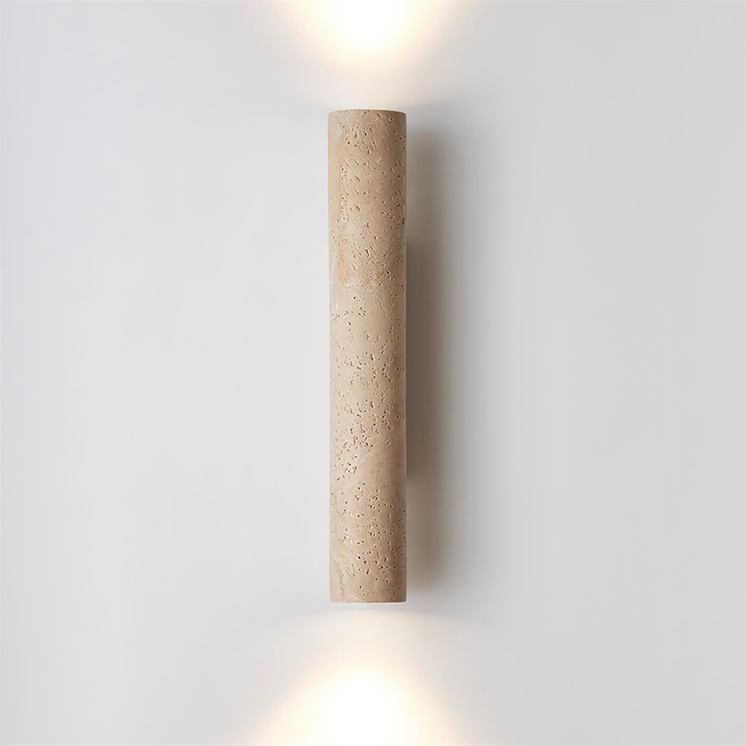 Lunaro Tall Travertine Wall Sconce