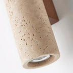 Lunaro Tall Travertine Wall Sconce