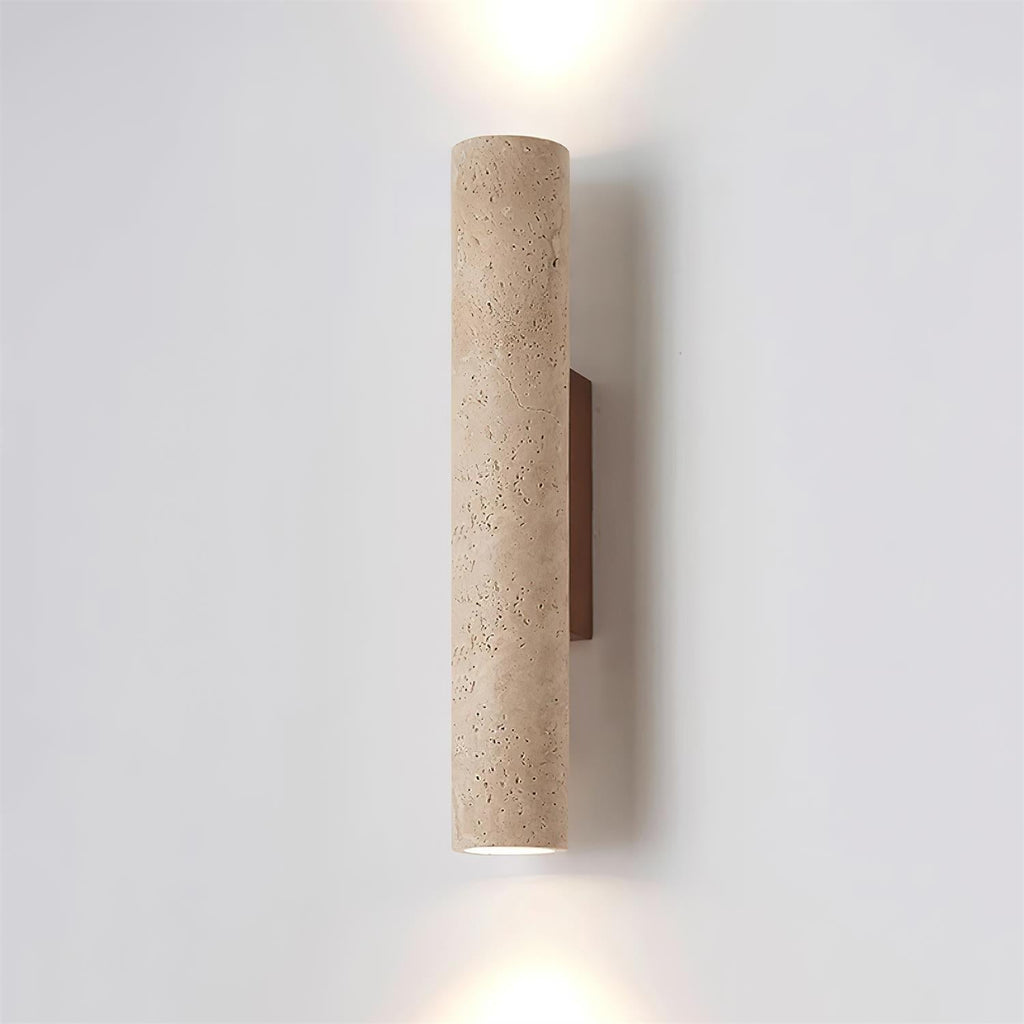 Lunaro Tall Travertine Wall Sconce