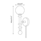 Velno Globe Wall Lamp