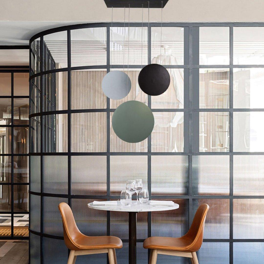 Arisha Modern Pendant Light, Metal, Black/White/Green/Gray