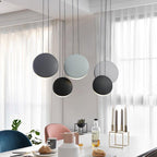 Arisha Modern Pendant Light, Metal, Black/White/Green/Gray