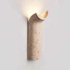 Lycoris Travertine Tapered Wall Light
