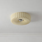 Mivone Cream Glass Flush Mount Ceiling Light