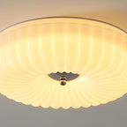 Mivone Cream Glass Flush Mount Ceiling Light