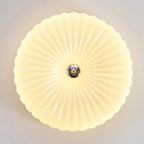 Mivone Cream Glass Flush Mount Ceiling Light