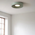 Ceiling Light Ribbed Canopy Textured Contemporary Fixture