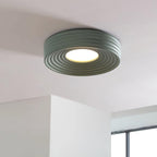 Ceiling Light Ribbed Canopy Textured Contemporary Fixture