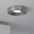 Ceiling Light Ribbed Canopy Textured Contemporary Fixture