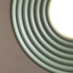 Ceiling Light Ribbed Canopy Textured Contemporary Fixture