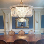 Xelra Chandelier Brass & Crystal