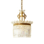 Xelra Chandelier Brass & Crystal