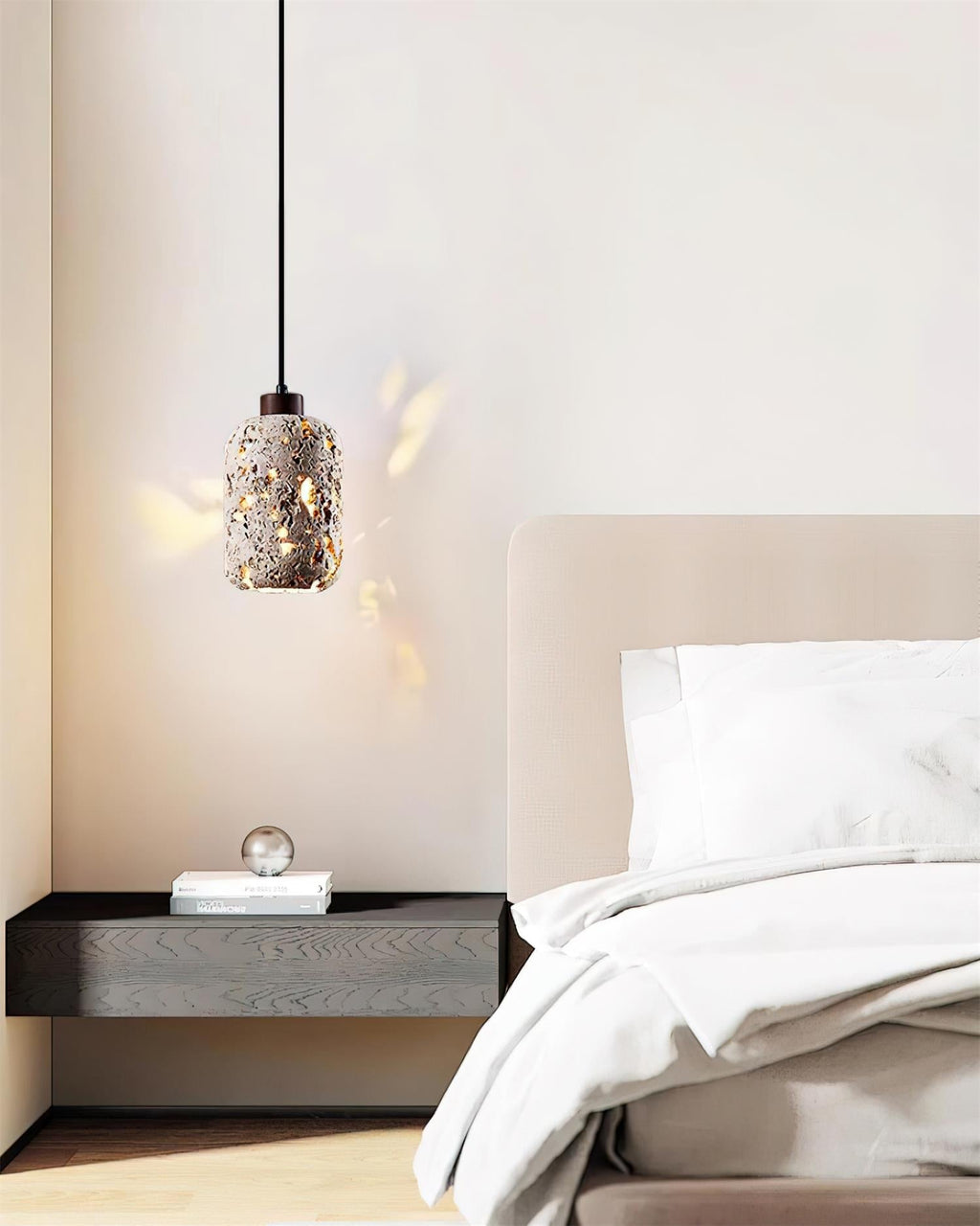 Eryno Concrete Travertine Pendant Light