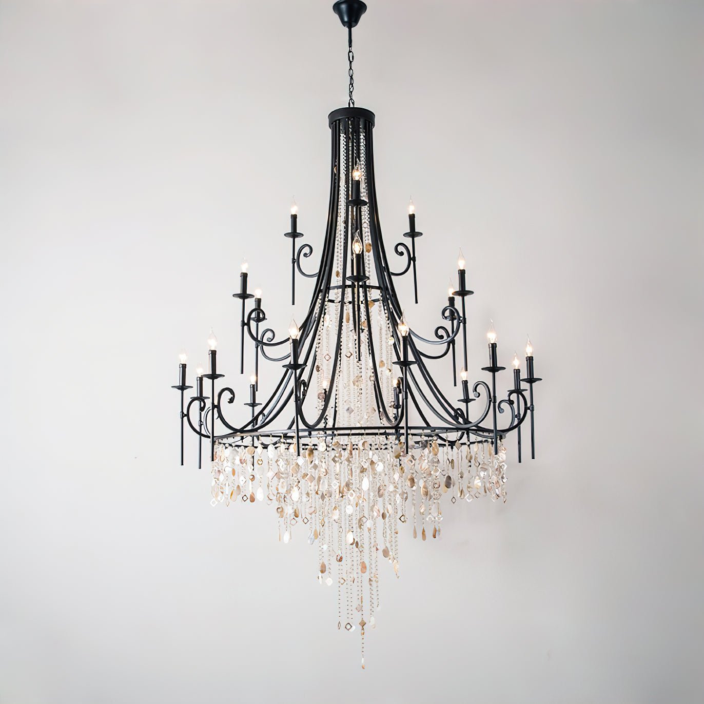 Errina Postmodern Luxury Shell Crystal Chandelier