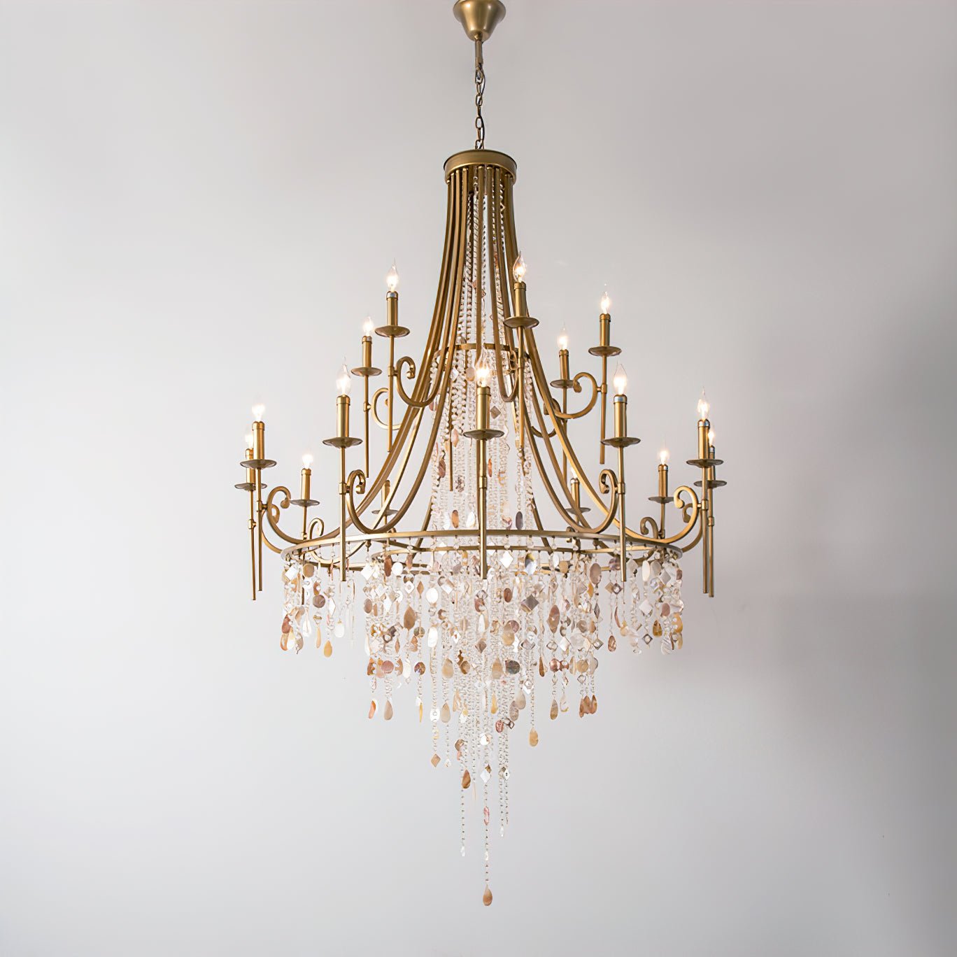 Errina Postmodern Luxury Shell Crystal Chandelier